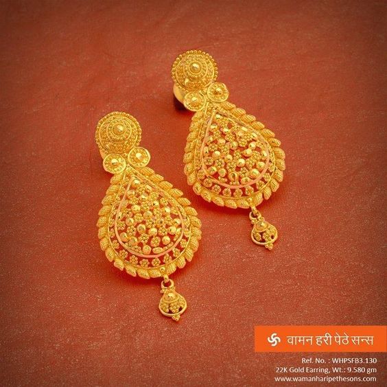 Gold deals bengali earrings